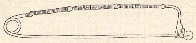 Figure 2-8. A knobbed violin bow fibula. (Source in public domain) Sundwall, Johannes.
