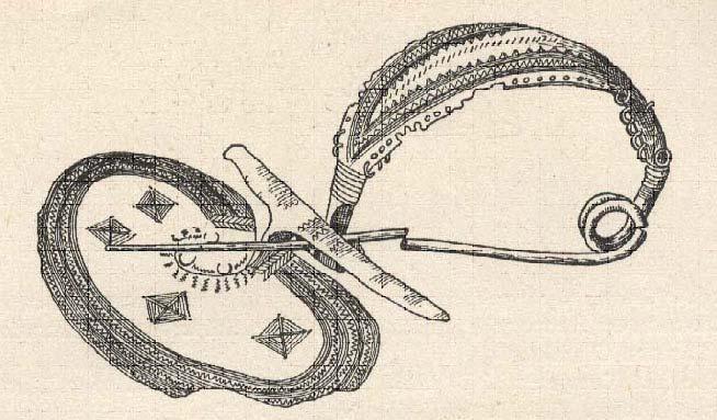 Berlin: Gruyter & Co, 1943. 113. Figure 2-16. A foliated bow fibula.