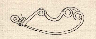 Figure 2-22. A triple coil serpentine fibula with a disc catch-plate.