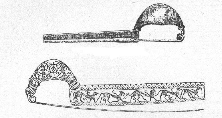Berlin: Gruyter & Co, 1943. 183. Figure 2-27. A large leech bow fibula.
