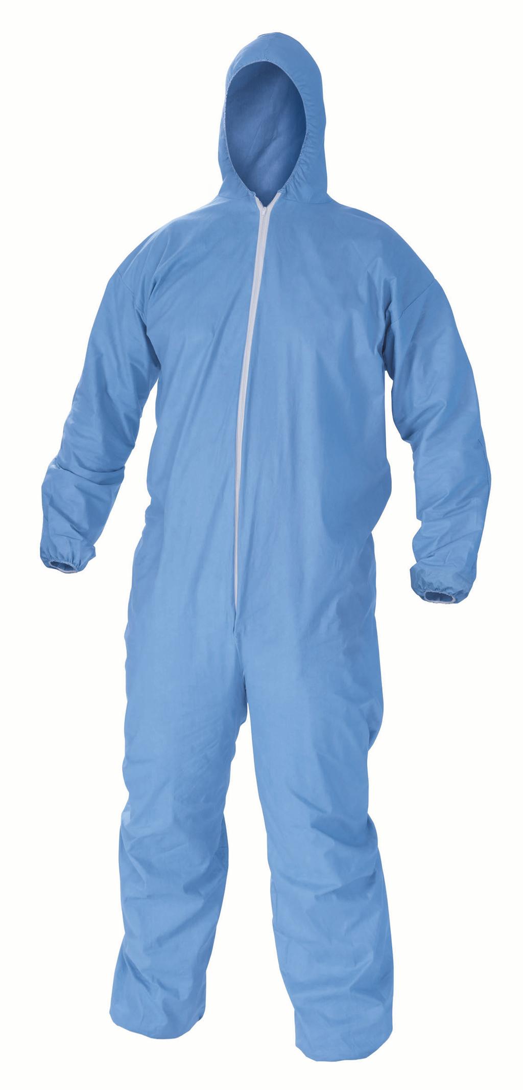 A65 Flame Resistant Apparel KEENGUARD* A65 Blue Coveralls Zipper Front Ankles & Hood Typical Uses 45312 Welding 45313 Oil refining 45314 X 45315 2X 45316 3X 45317 4X 3 5X 317 6X 45322 45323 453 X 453