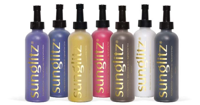 Sunglitz Lightening System Features and Benefits Multidimensional Highlights Sunglitz selectively subtracts color pigments from the hair just like the sun Brightens and enhances the tones Creates