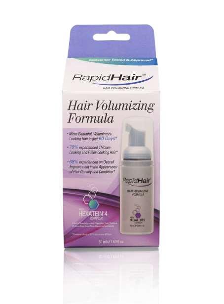 RAPIDHAIR HAIR VOLUMIZING FORMULA RapidHair is specifically formulated for WOMEN.