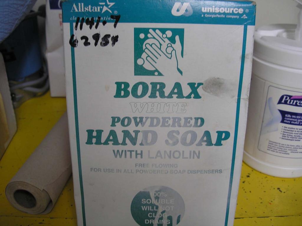 Chemical ame: Borax Soap Manufacturer: Allstar Container