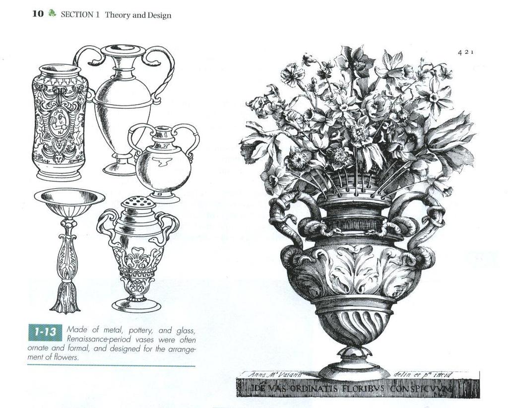 Vases ornate and formal designed for the