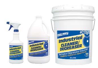 DEGREASERS 47 INDUSTRIAL DEGREASER The solution for industrial cleaning jobs, cuts through grease, grime, adhesives, lubricants, ink, carbon based soils, light rust and more. SN13532 12x946 ml.