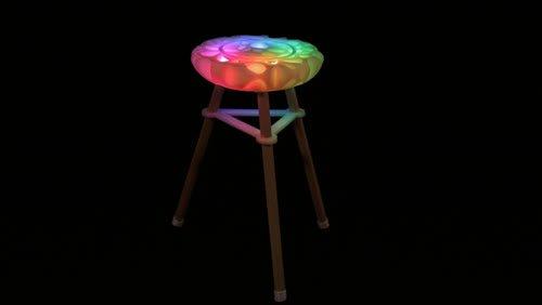 Glowing LED Chair Created by Ruiz Brothers