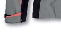 Material: Outer jacket: 65 % polyamide, 5 % polyester, bi-stretch, Sympatex performance membrane with a water