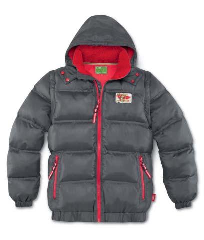 06 08 Kids outdoor jacket Padded outdoor jacket with cuddly teddy-fleece on the inside (not in the