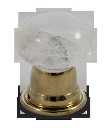 MUSHROOM ROCK CRYSTAL DOOR KNOB Materials Available in: Material Colors: Compatible