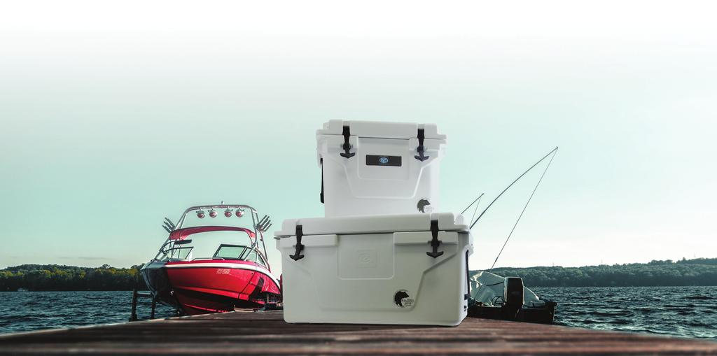 LOCK IN THE COLD LONGER. 7-DAY COOLERS Roto-molded polyethylene construction, the same process used to make white water kayaks, ensures excellent impact resistance and long-lasting durability.