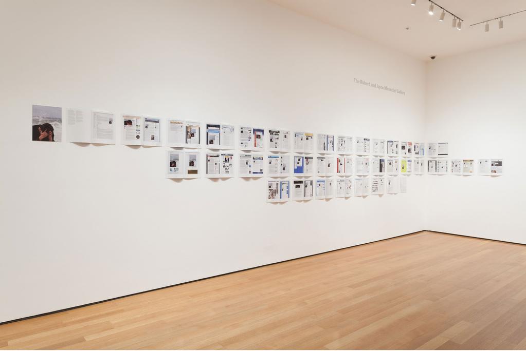Installation view at the Museum of Modern Art, New York Group exhibition, titled Ocean of Images: New