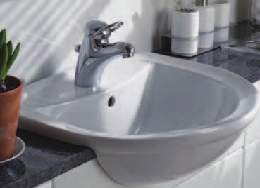 To see the full range of Halo taps and mixers turn to page 58. Halo back-to-wall is available in White only.