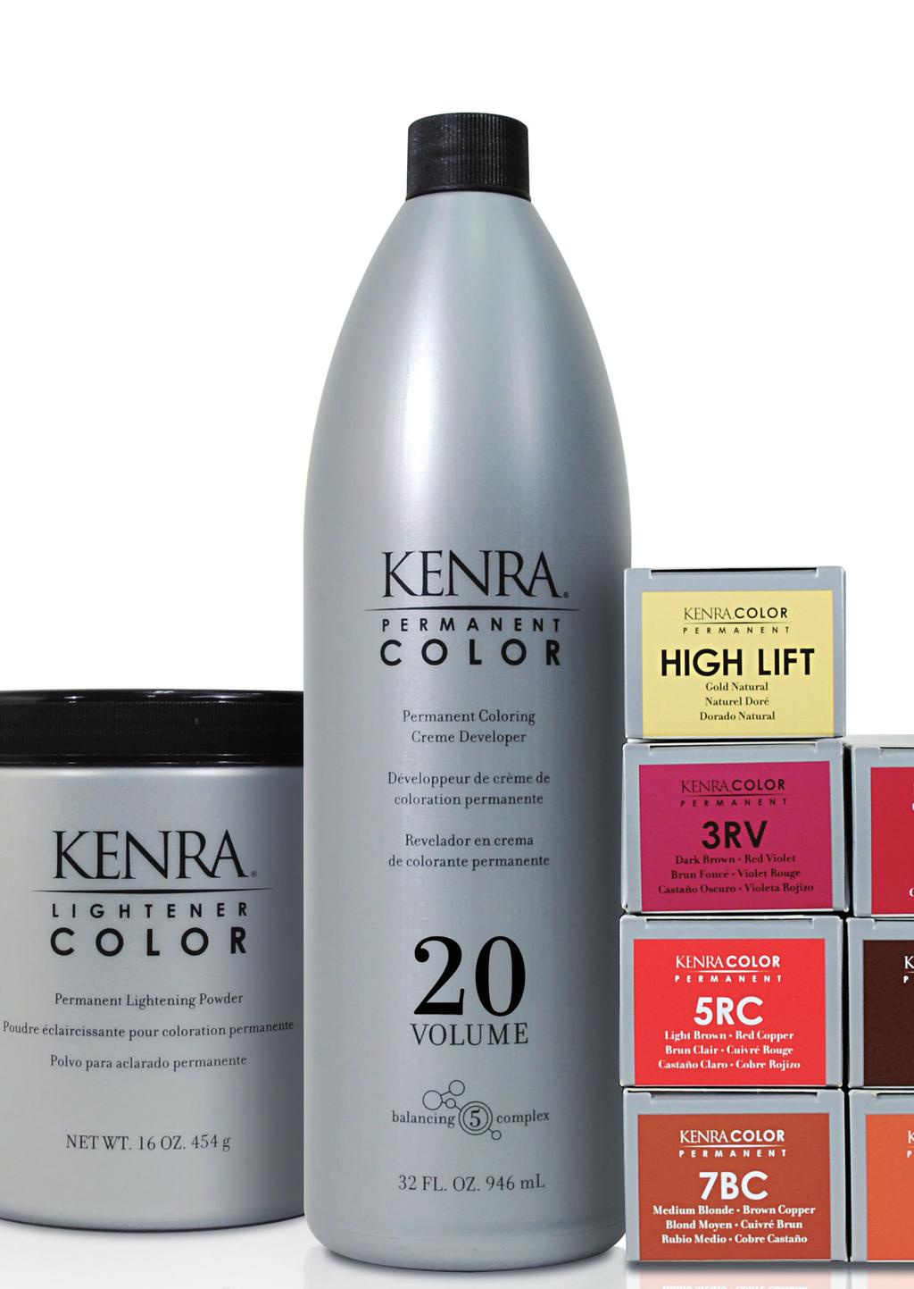 FORMULAS When lifting using Kenra Color Permanent Sand