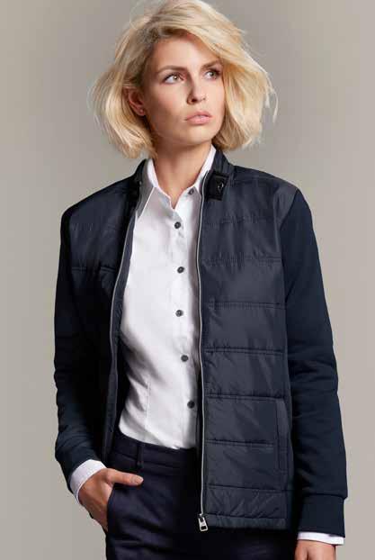 JACKET JN 1093 LADIES BIKER JACKET Trendy sweat jacket in attractive material