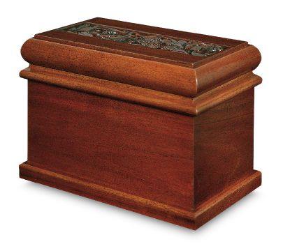 memorial appliqué is available, sold separately (pages 66-67) Shown with two sheet bronze urns (sold separately, page 37) c President Memento Memorabilia Chest 205538 Measures 13.38"w x 8.44"d x 9.