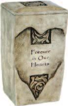 CUSTOM ENGRAVING ADDITIONAL *Front or Side Back Design of Full Size Urn 129 30-R-2002 A large keepsake that functions as a candle holder.