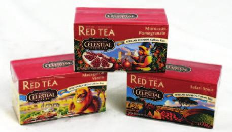 tropical flavors. Each tea is filled with all-natural herbs and extracts.