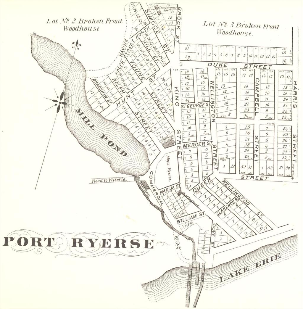109 Map 19: The Hamlet of Port Ryerse from H.R. Page & Co.