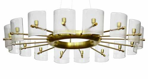 ASTER CHANDELIER Contemporary solid brass chandelier,