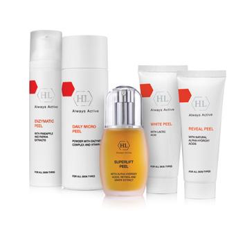 PEELS AT-HOME PEELS The HOME PEELS line complements the in-spa HL signature treatments.