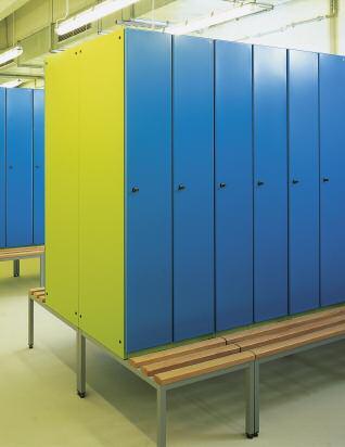 The Z-combination lockers are designed to be as convenient as possible for