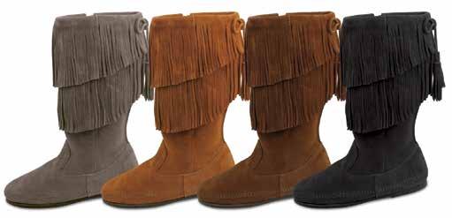 WOMEN'S BOOTS 3-LAYER FRINGE BOOT Our best-selling fringe boot. Soft, supple suede.