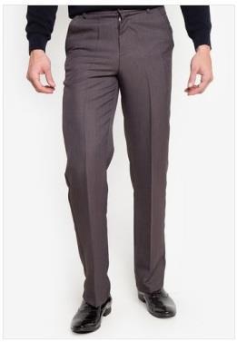 - Basic dark grey pants with pockets - Mid rise - Regular fit - Hook button and zip fastening - 3