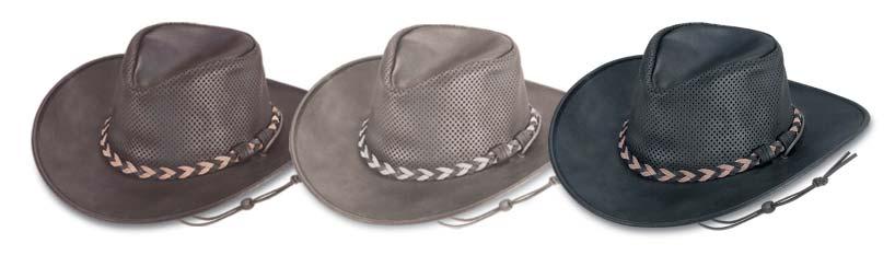 Made with steel wire hidden in the edge of brim allowing for personalized shaping.