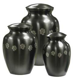 7 D x 9 H 30-D-60B Pawprints Tin 30-I-020 Great for cremains,