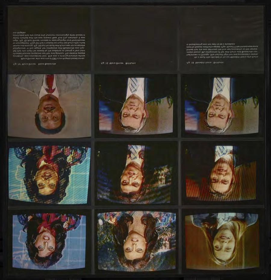 Robert Heinecken, A Case Study in Finding an Appropriate TV Newswoman (A CBS Docudrama in Words and Pictures), 1984, silver-dye bleach prints, 1.1 x 1.1 m.