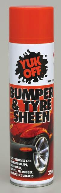 Yuk-Off BUMPER & TYRE SHEEN Yuk-Off BUMPER & TYRE SHEEN Protects and adds sheen to all rubber and plastic