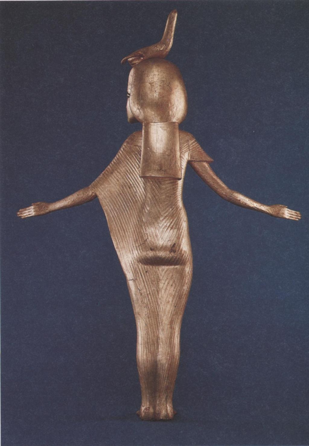 This figure suggests how the naturalism of the preceding Amarna period had infused Egyptian art with special freshness and grace.
