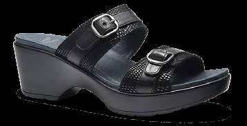 Molded, dual-density EVA footbed with memory foam and built-in arch support for all-day
