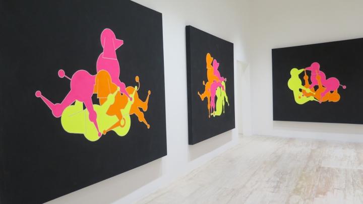 General Idea, Modo Cane Kama Sutra (1984), set of 10 paintings It s encouraging that the Jumex team has gained back some specificity and moved at least a little bit away from over hanging its