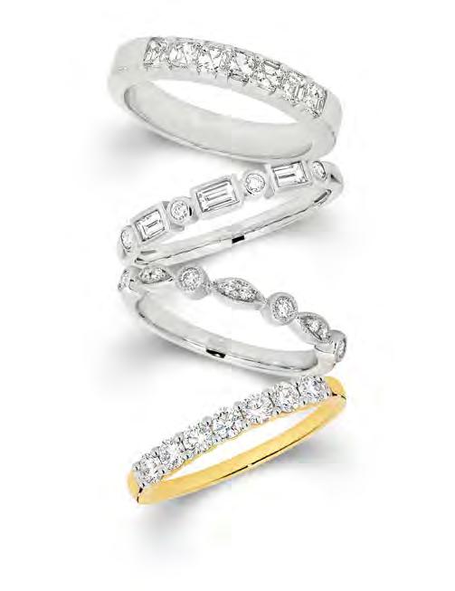 yorkjewellers.com.au 014. $1,799 18ct White Gold Baguette and Round Brilliant Cut Diamond Wedding Ring 0.30ct TDW. 003-0673. 015.
