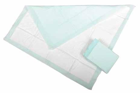 PROTECTION PLUS DISPOSABLE UNDERPADS Soft and absorbent for every budget» Non-woven facing is soft against skin.» Absorbent material for fluid containment.