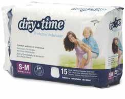 DRYTIME XL 18-25kg 13 104 Absorbency CHILDREN / YOUTH DRYTIME YOUTH PROTECTIVE UNDERWEAR For extra protection» Soft waist and