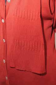 Nimbus, Rosella Red. Classic Cardigan (Right) Style# AW138 $270.