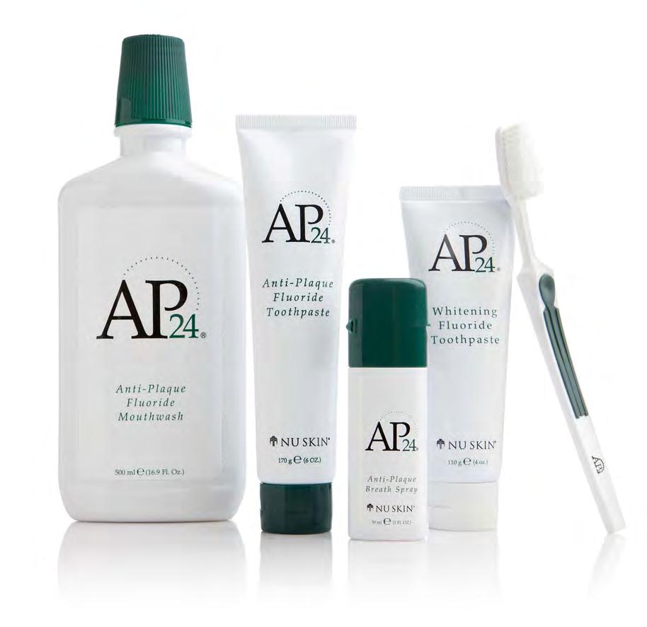 ORAL CARE AP-24 ORAL CARE SYSTEM Includes AP-24 Whitening Fluoride Toothpaste, AP-24 Anti-Plaque Fluoride Toothpaste, AP-24 Anti-Plaque Fluoride Mouthwash, AP-24 Anti-Plaque Breath Spray, and AP-24