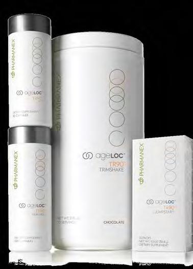 * ageloc TR90, a breakthrough weight man agement and body shaping system, based on highly innovative gene expression science, that unifies your mind and body for a leaner, younger looking you.