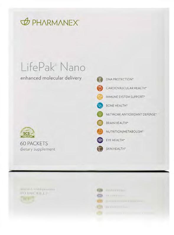 LIFEPAK NANO COMPREHENSIVE ANTI-AGING NUTRITION When taken regularly, LifePak Nano provides key nutritional benefits that are substantiated by science and proven to effectively provide the body with
