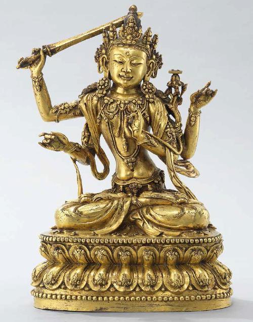 The Perfect Countenance Fine Buddhist Works of Art This superb image of Buddha Shakyamuni, rare for its combination of both the fire gilding and silver inlay techniques, is a paragon of Himalayan