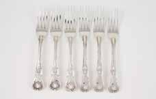 and vine cast handles, London, 1875 1029 Vict S/S Apostle Top Sifter Spoon with spiral twist handle, London, 1874 1030 Set Six Geo IV S/S Teaspoons fiddle pattern with engraved crest, London, 1820,