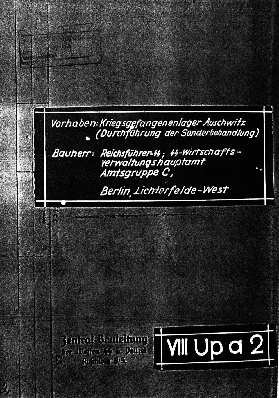 CARLO MATTOGNO CURATED LIES 231 DOCUMENT 24: Bauvorhaben Kriegsgefangenenlager Auschwitz (Durchführung der