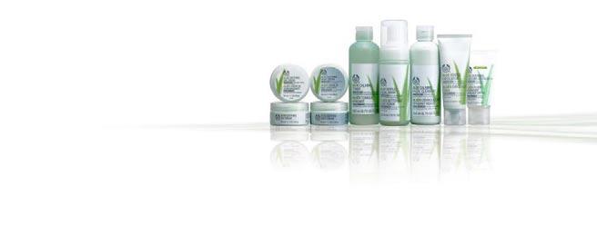 82 _ COSMETICS _ THE BODY SHOP The Body Shop offers a wide range of naturally inspired cosmetics and toiletry products.