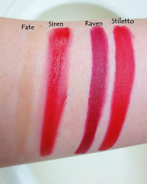 As per the swatch above, Intense Matte Pencil in Raven is a deep, vampy berry shade.
