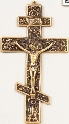 Plated - Antique Bronze Also Available JC-743-E Cross C234/851-E 9" Pewter Crucifix Figure 4 3