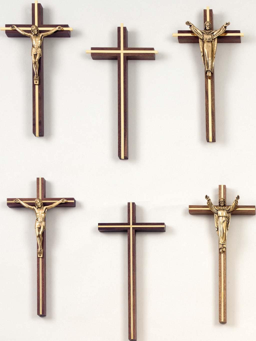 Brass Inlay Crucifixes and Crosses C234/5001-L 24 KT. Gold Plated Wide Brass Inlay Metal Figure 4 1 /2" C234/5000 24 KT. Gold Plated Wide Brass Inlay C234/5002-L 24 KT.