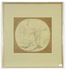 Set of five Chinese watercolours, various